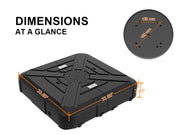 Sunshade Heavy-Duty Rolling Cantilever Umbrella Base with 4 Wheels, Up to 441 lb. Filled Weight