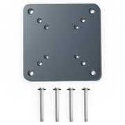 Sunshade Aegis 7.9 in. Steel Concrete Mounting Plate for Cantilever Umbrellas — 0.4 in. Thick with Expansion Bolts