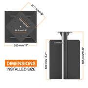 Deep Heavy-Duty In-Ground Cantilever Patio Umbrella Base with Dual-Coated Steel Flush Mount